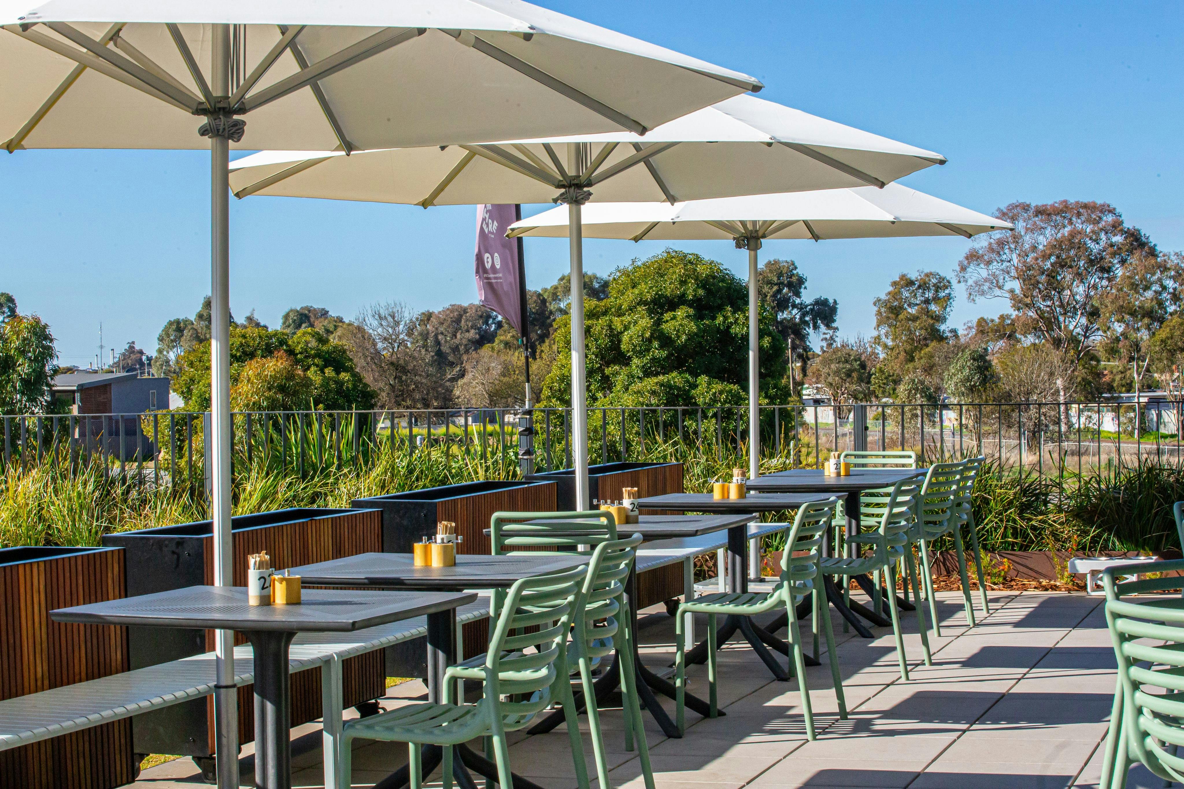 Outdoor seating area