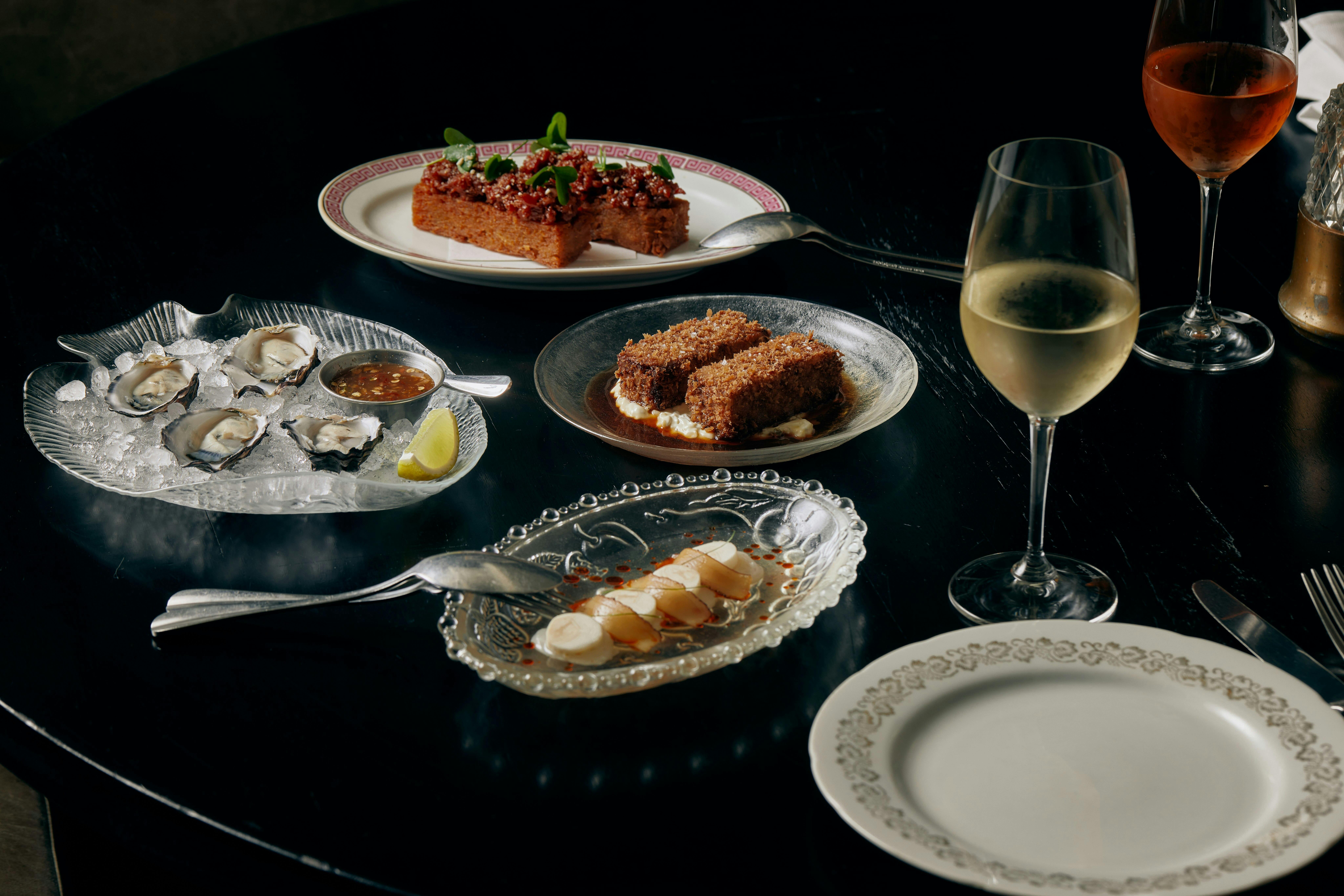 A selection of Thai influenced snacks