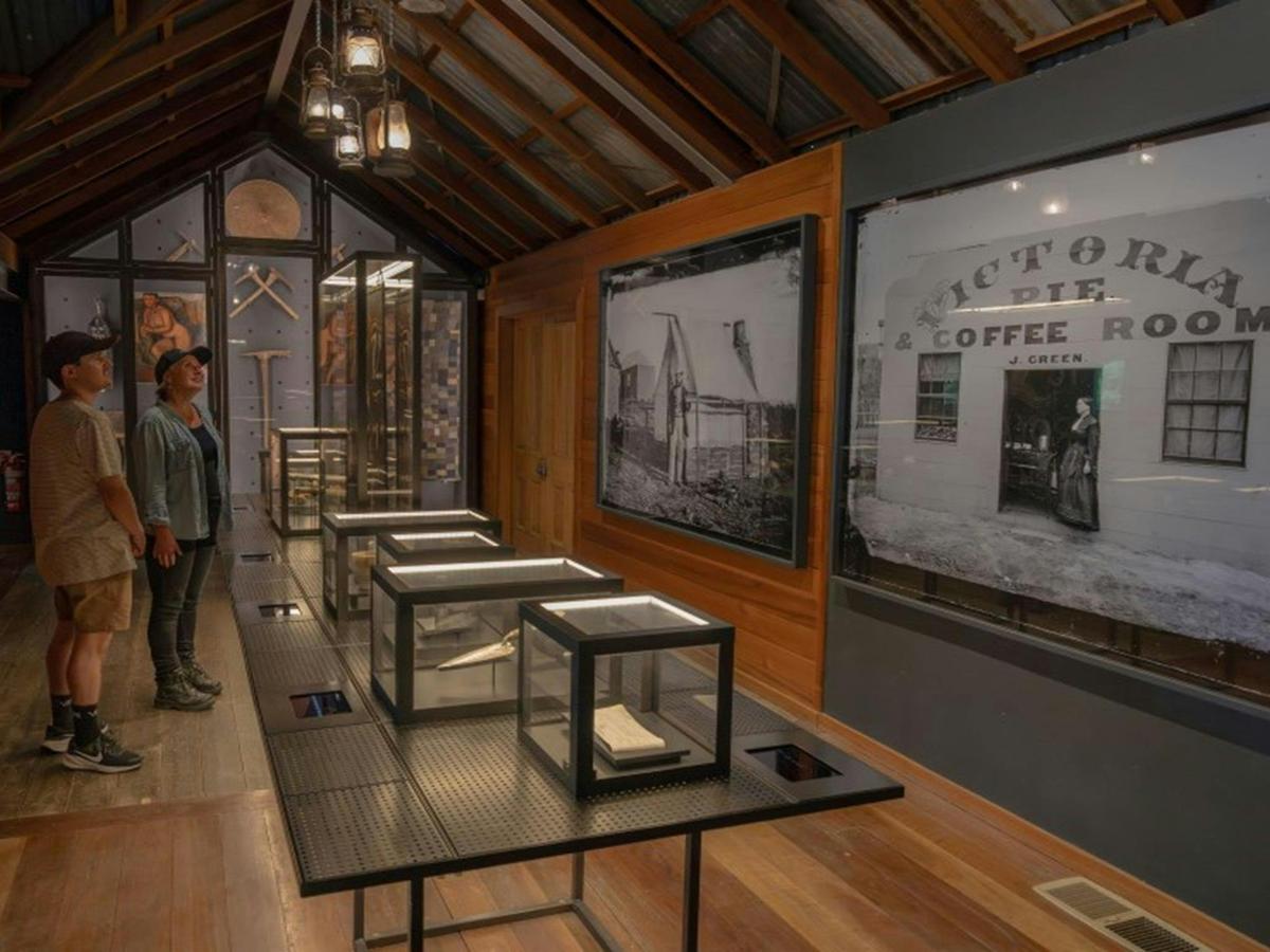 Historic displays at Hill End Heritage Centre offering a glimpse into the town’s rich gold rush past