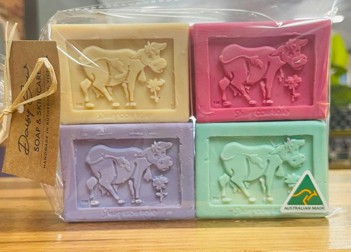 Set of four Daisy Cow Soaps