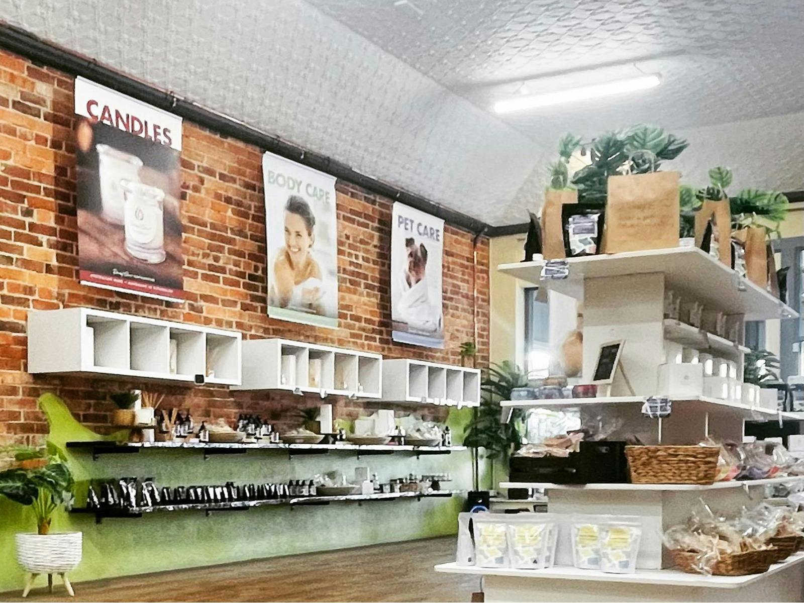 Inside Daisy Cow Soap & Skincare shop