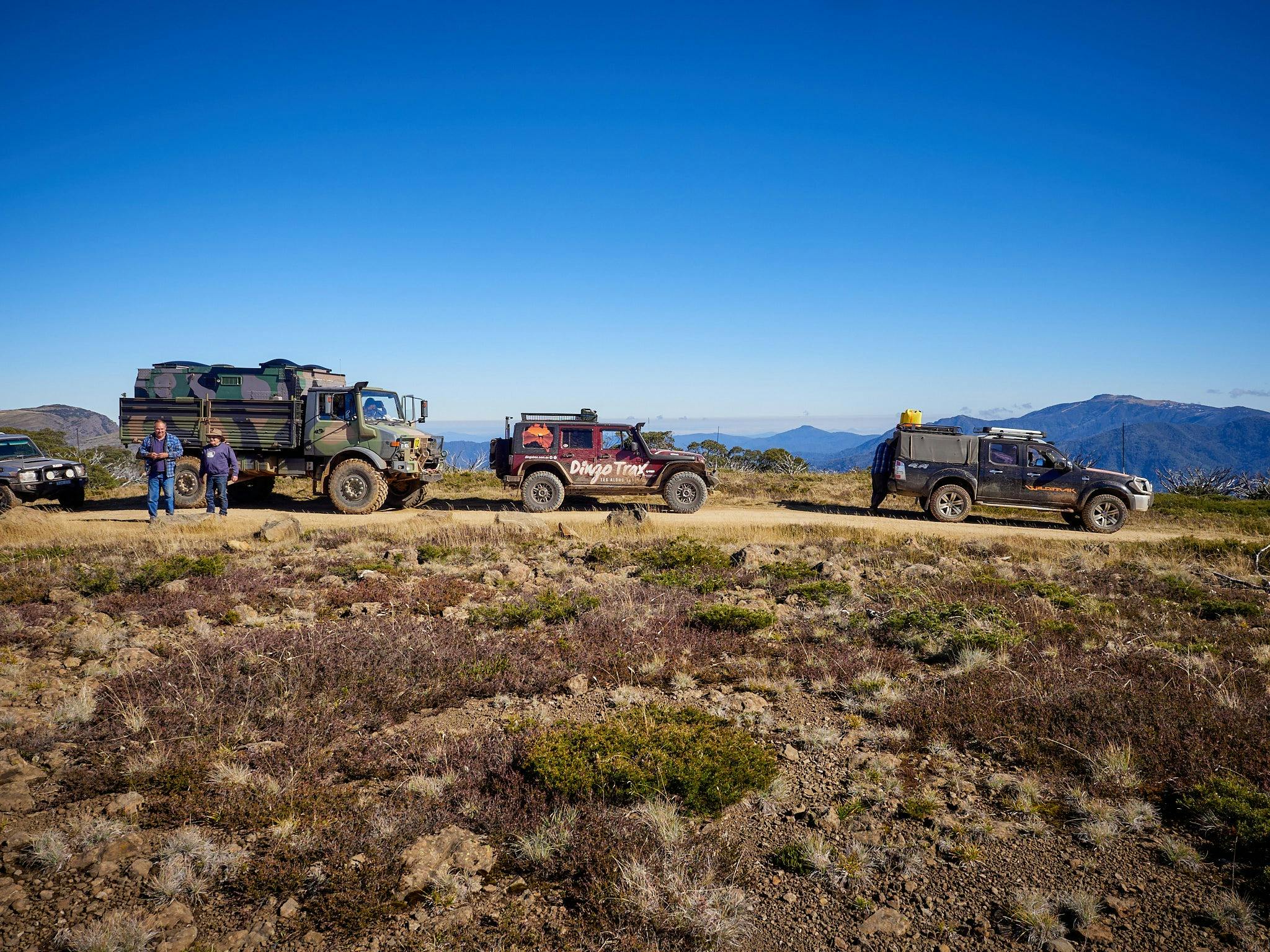 Dingo Trax Tag Along Tours on Mount Wellington Victorian High Country