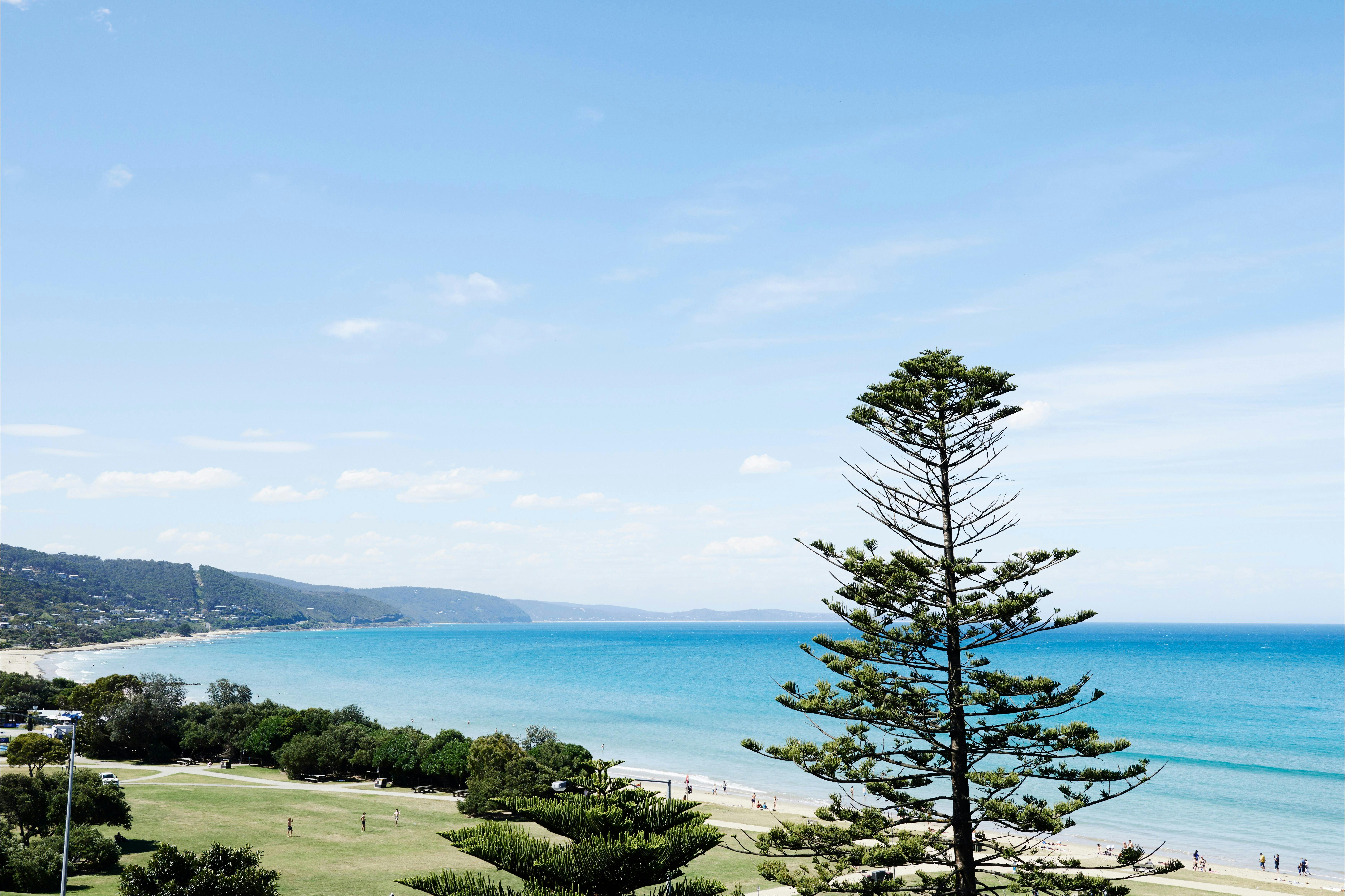 View of Lorne foreshore from the balcony of C Block.