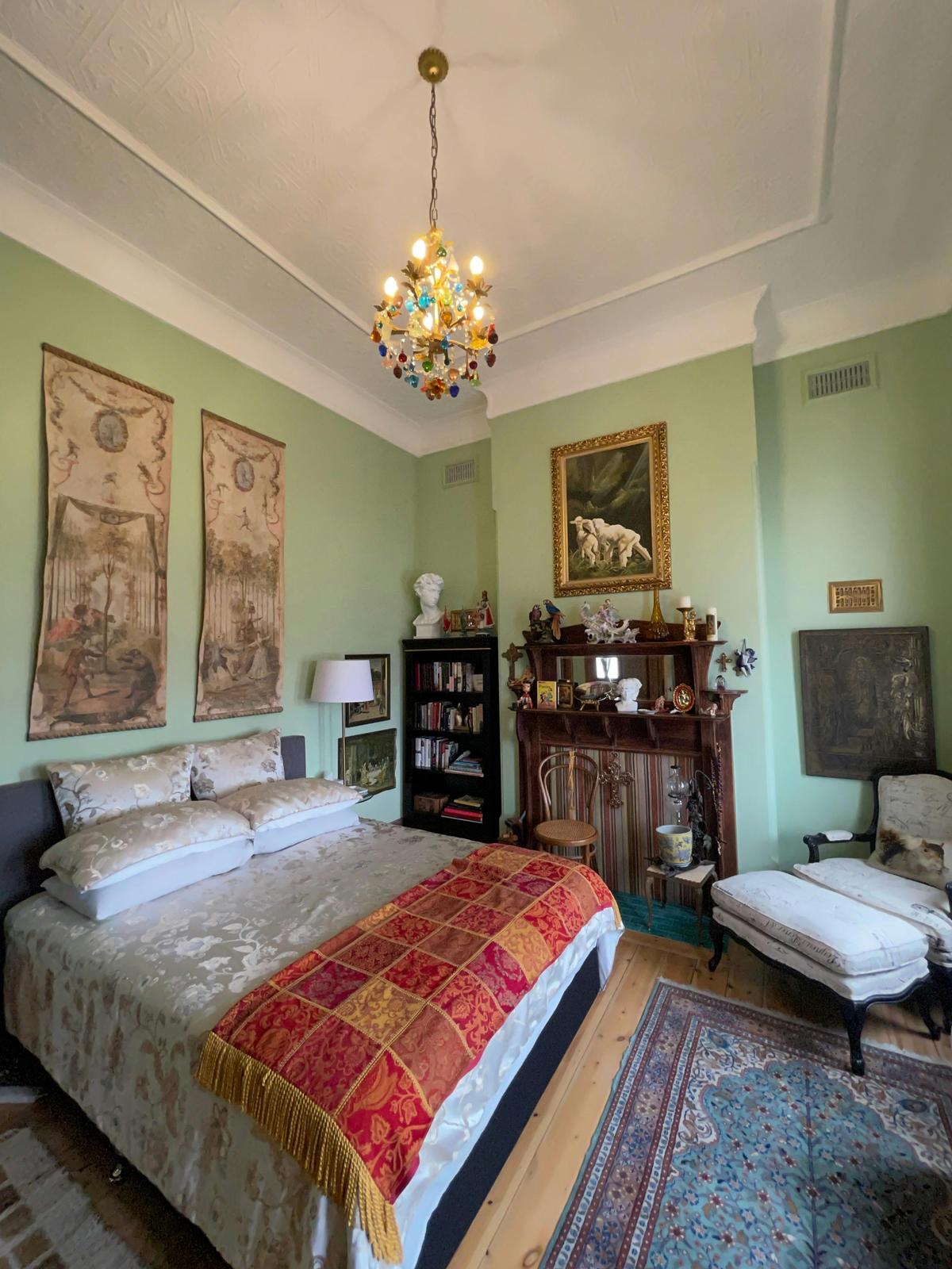 The Italian bedroom upstairs.