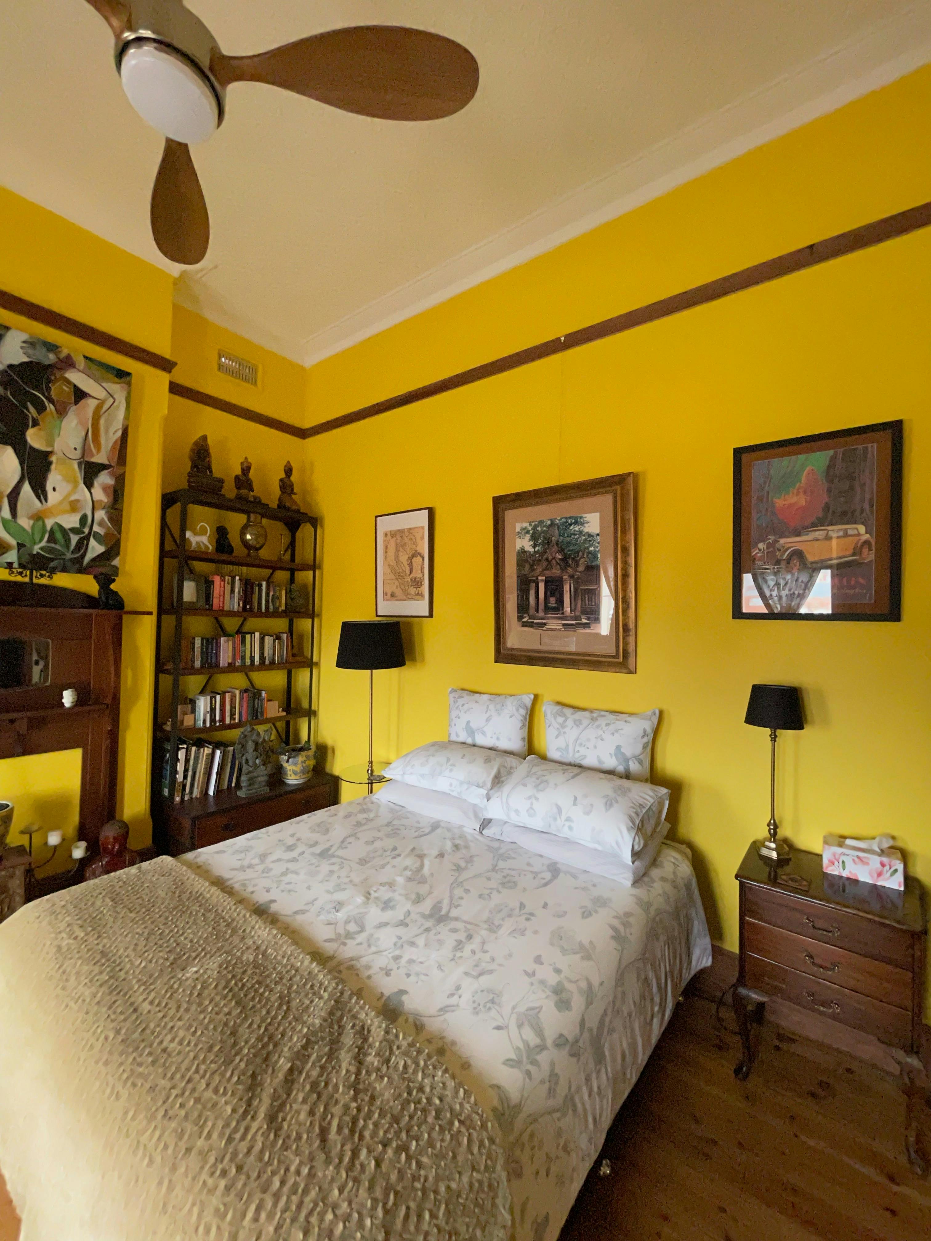 The Cambodian bedroom upstairs.