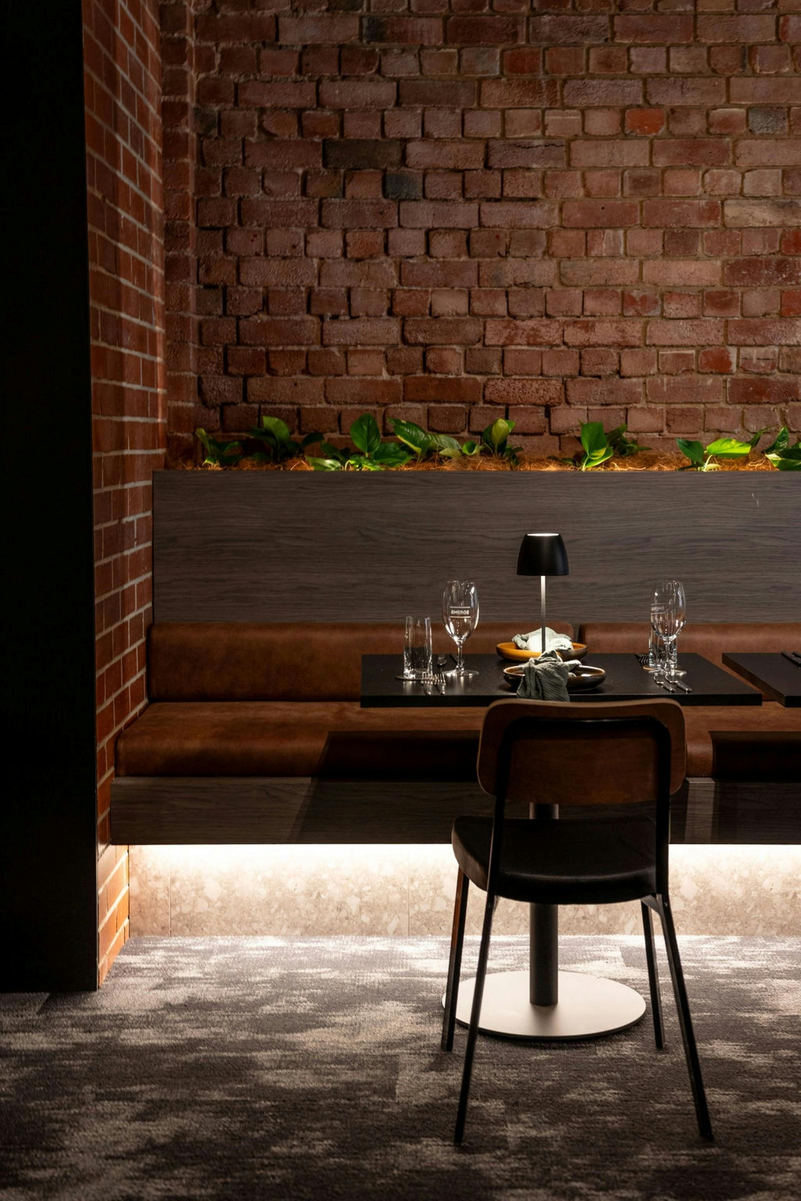Bench style seating option
