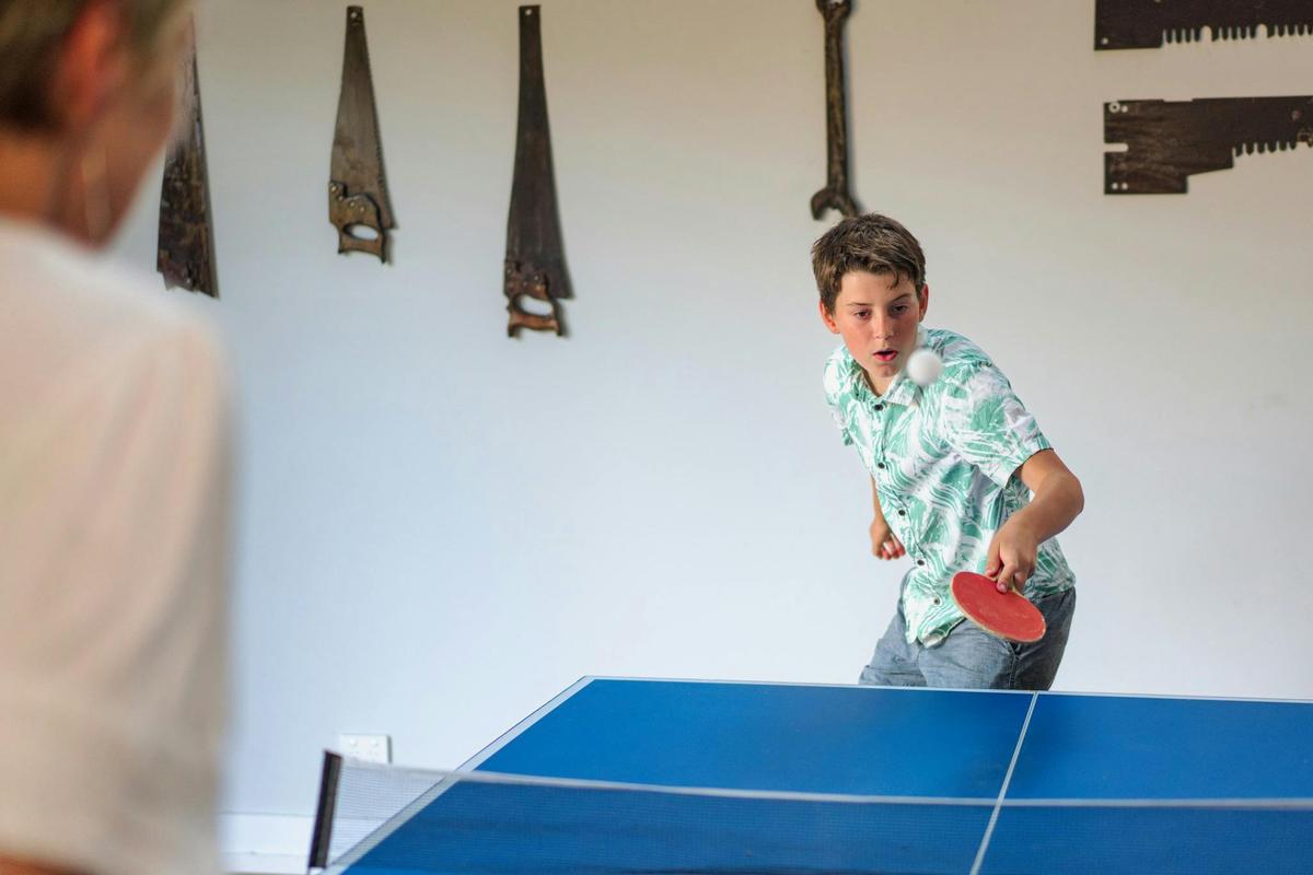 Games room with ping pong