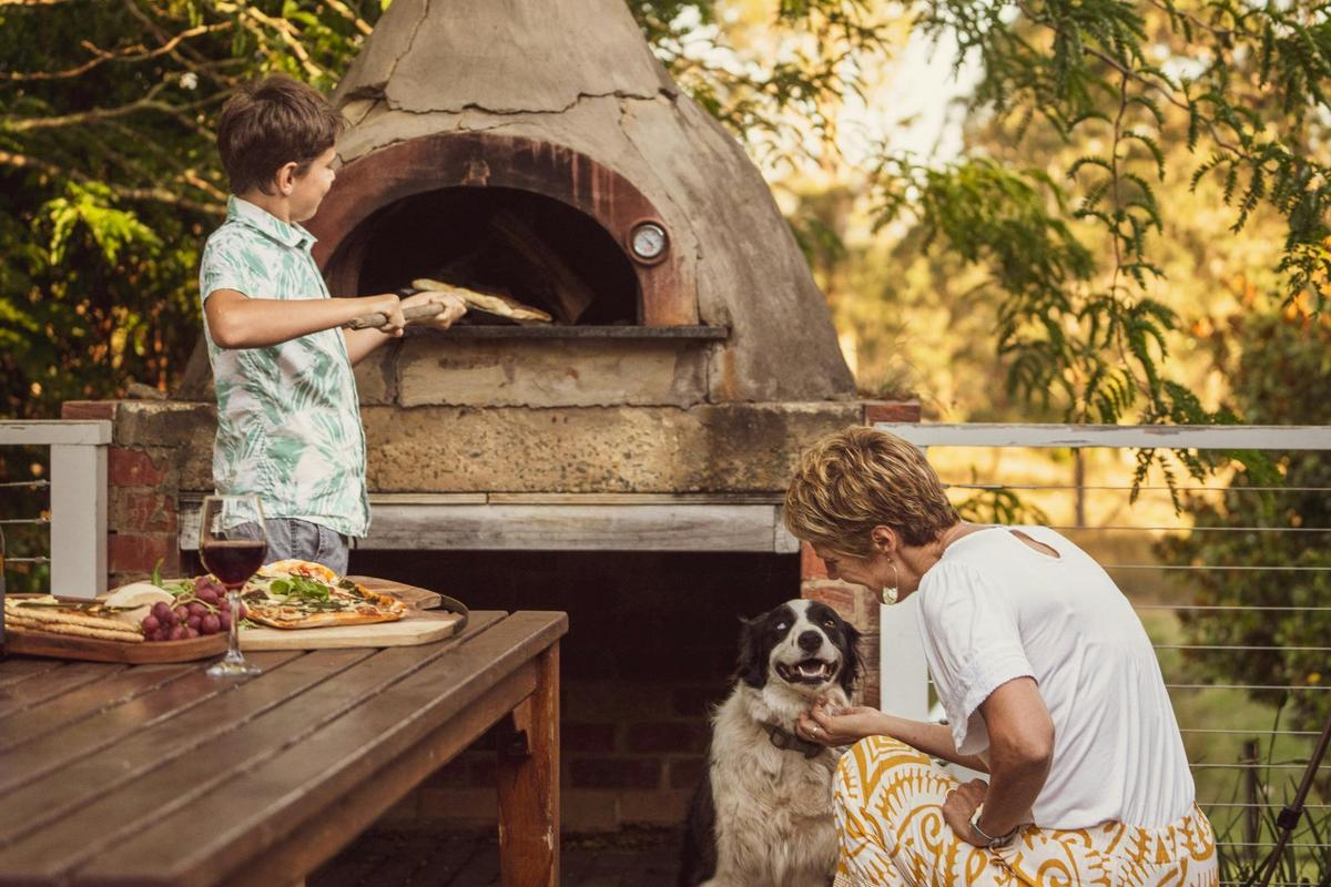 Wood fire pizza oven