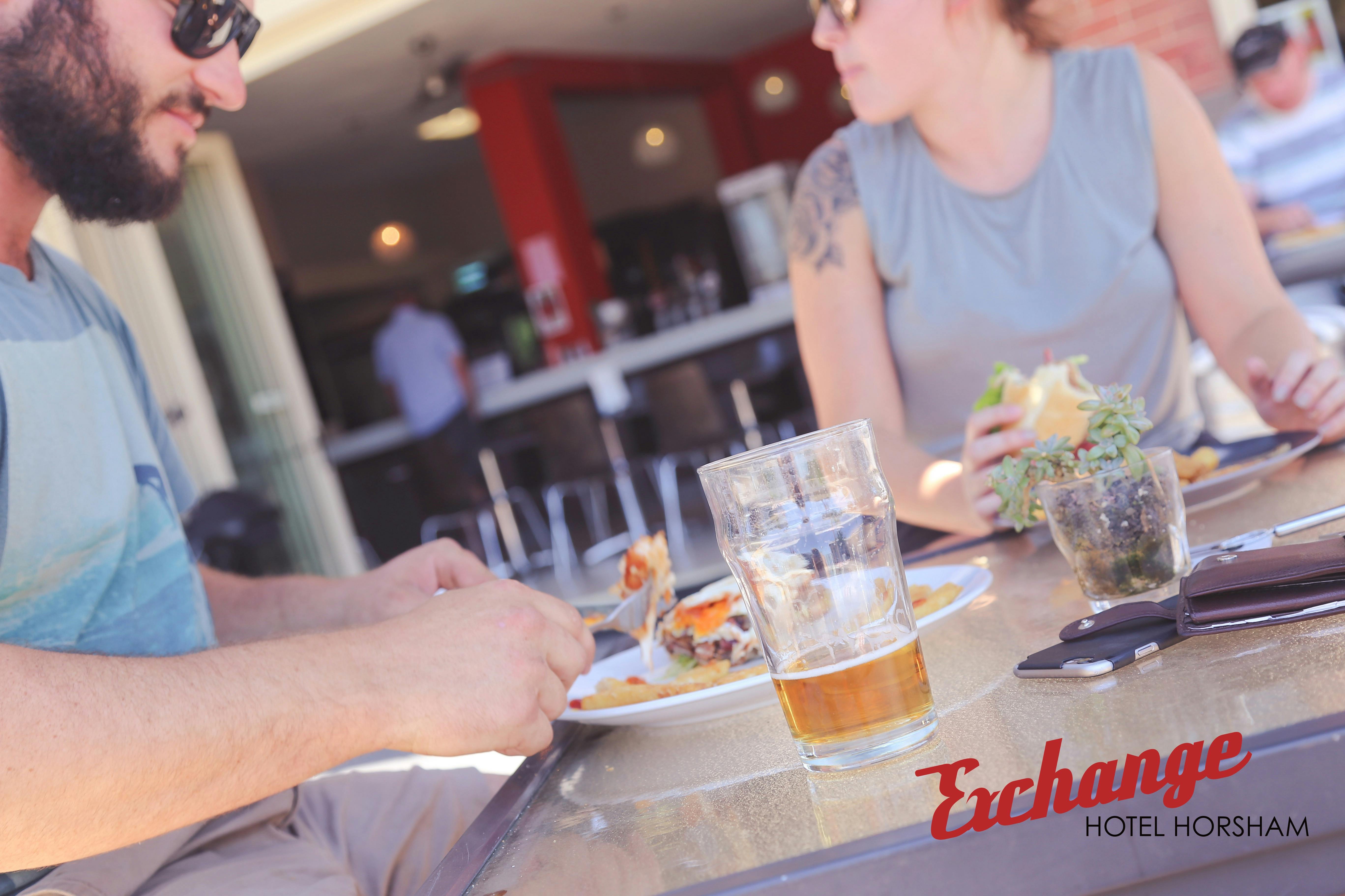 Outside Dining available at the Exchange Hotel Horsham