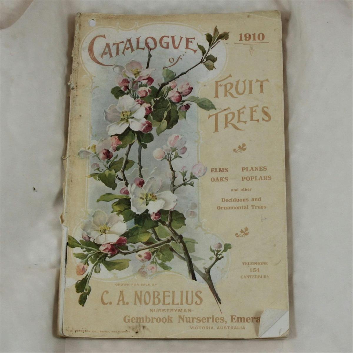 Fruit tree catalog 1910