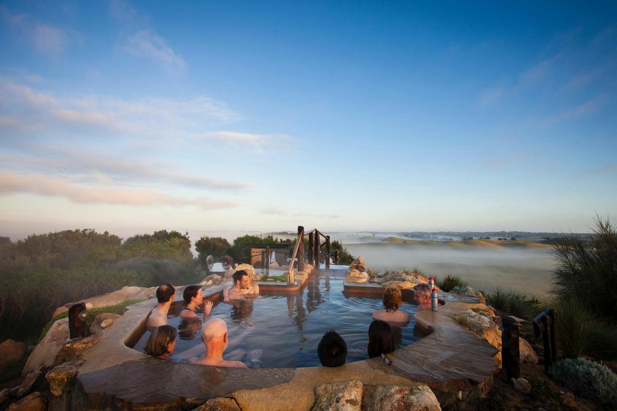 Hill top Pool at Peninsula Hot Springs