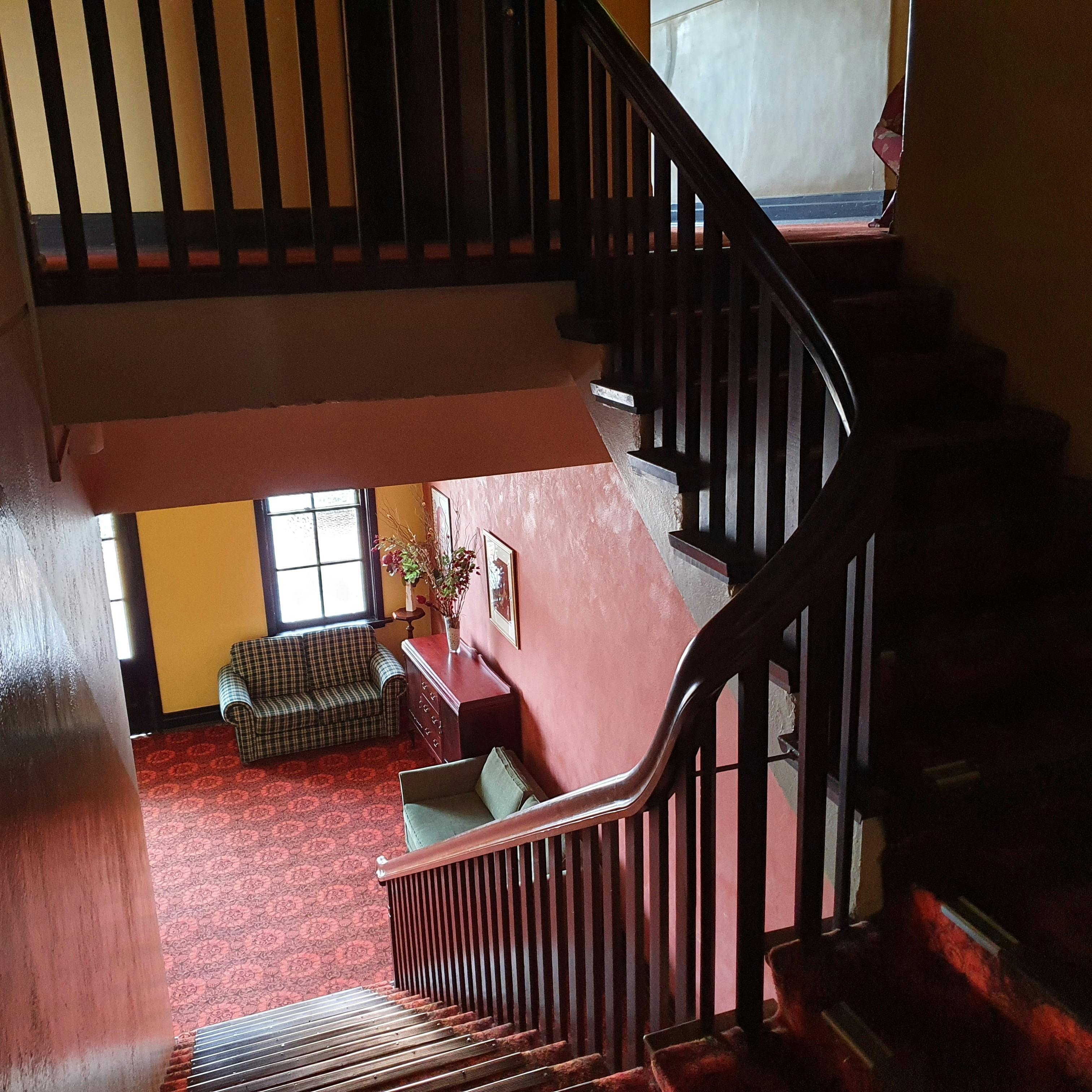 Staircase to accommodation