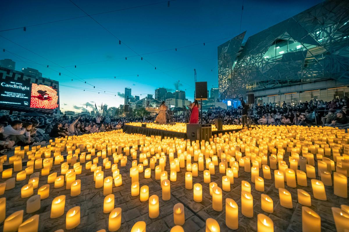Candlelight Concerts with Fever, at Fed Square. 2022.