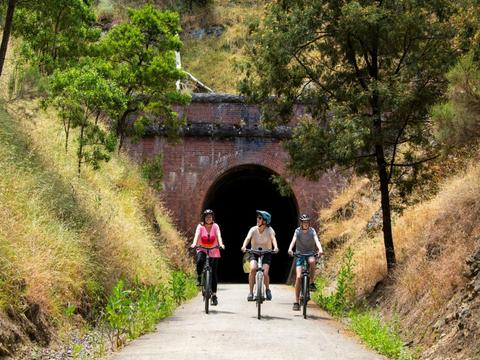 Riding through Cheviot Tunnel GVRT