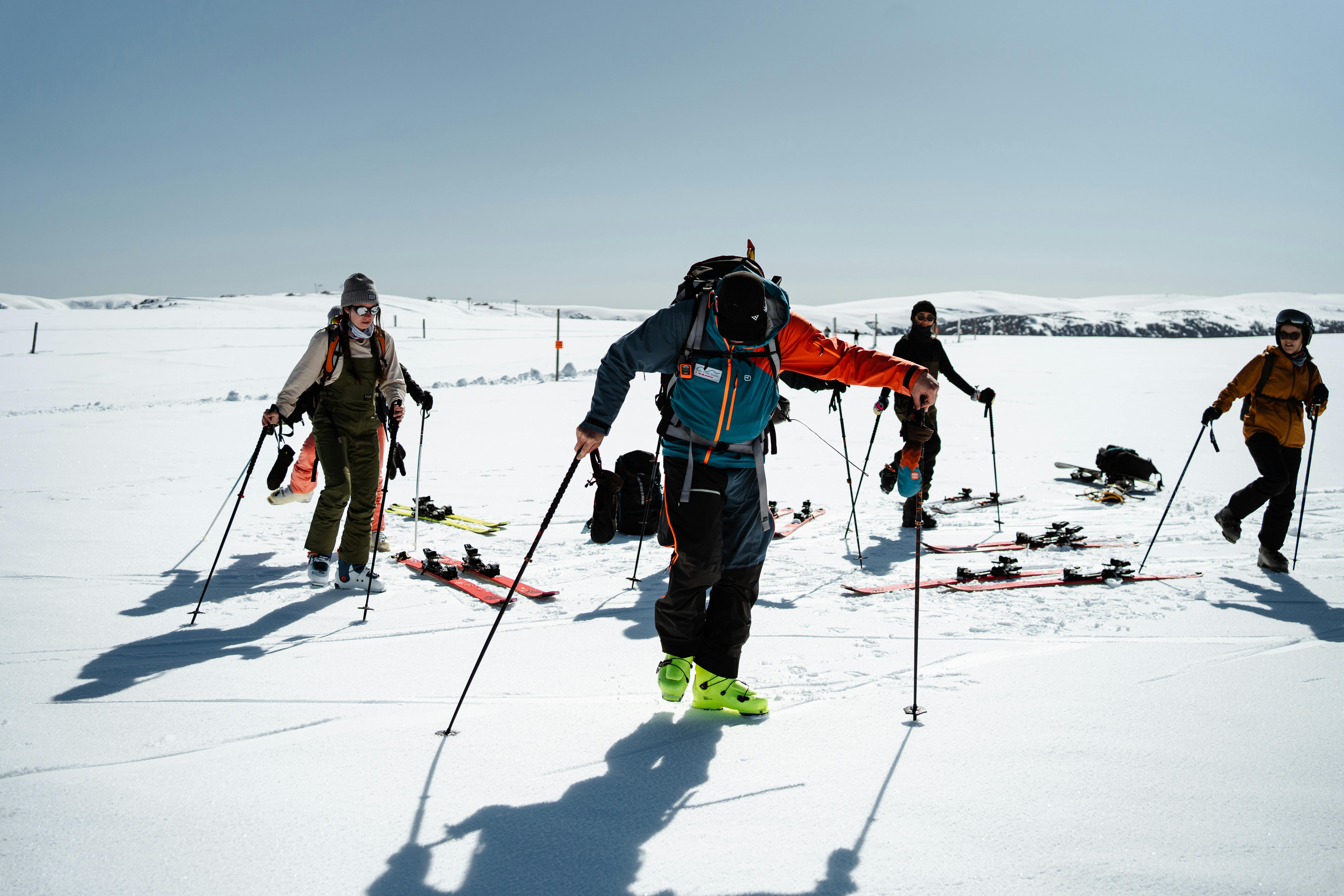 Group of people skiing