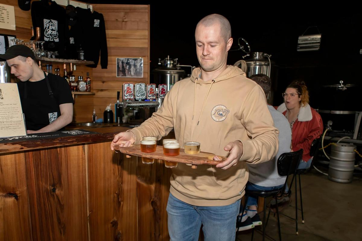 tasting paddle