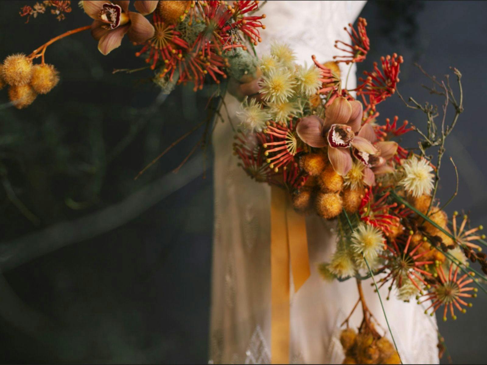 A modern interpretation of a bridal bouquet by Flowers Vasette Melbourne