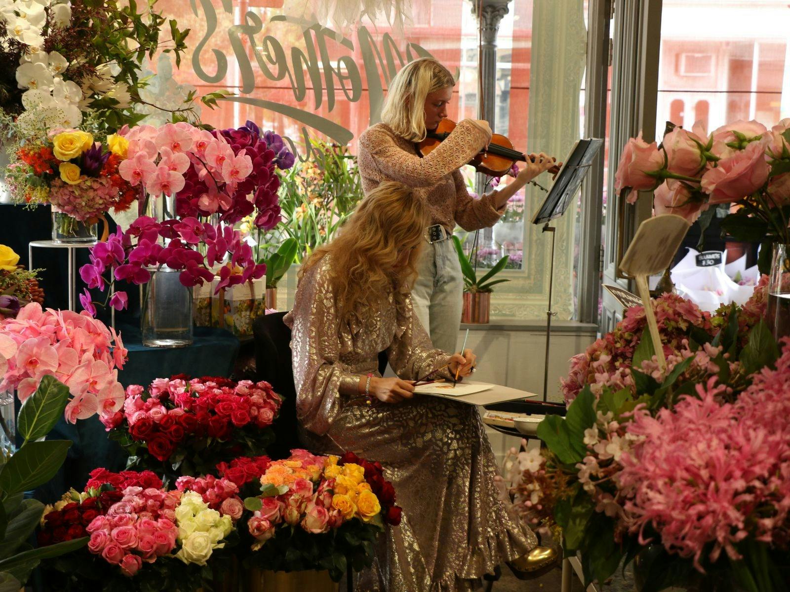 Inside Fitzroy florist, Flowers Vasette