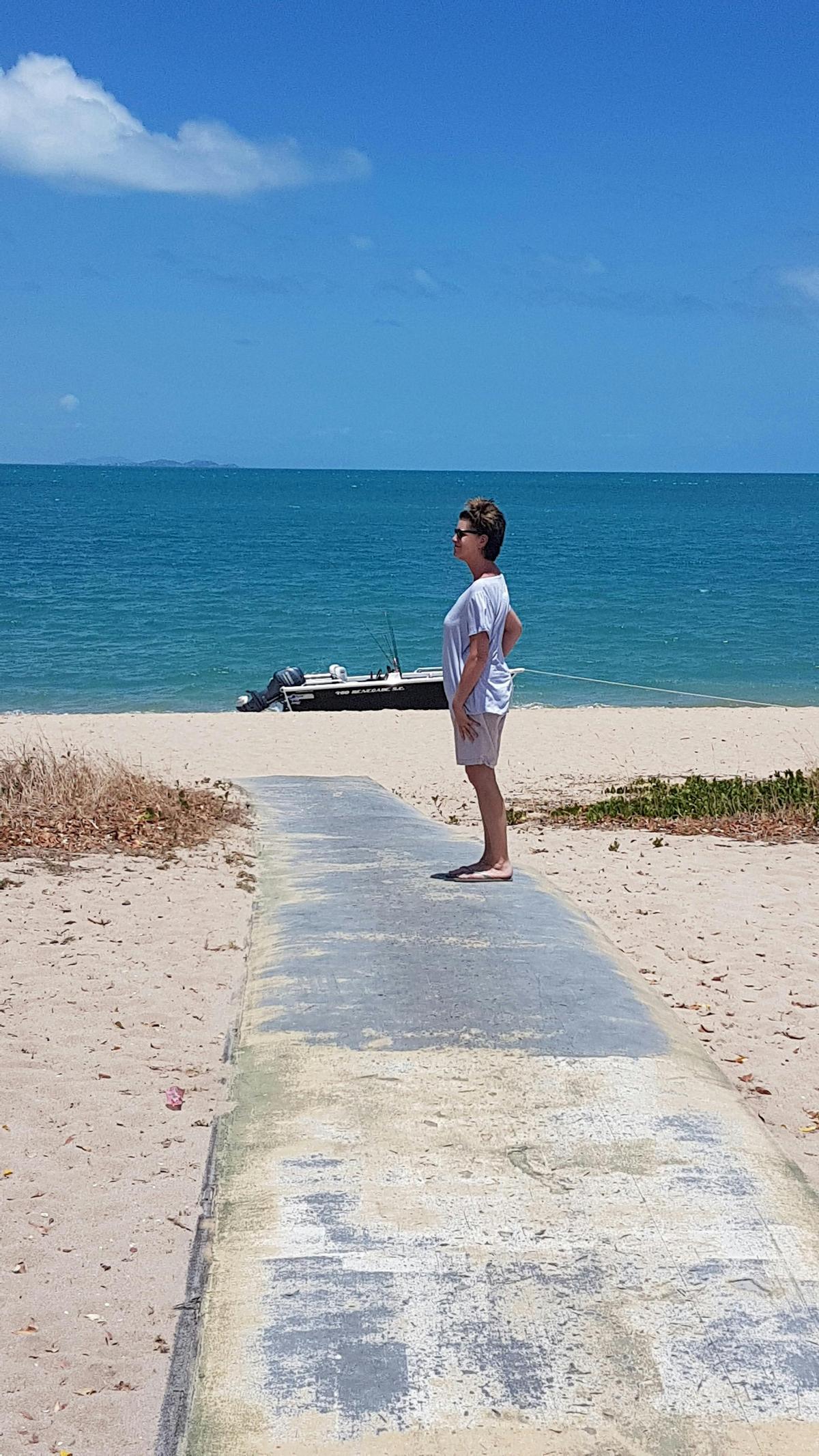Guest enjoying one of Mornington's fine beaches