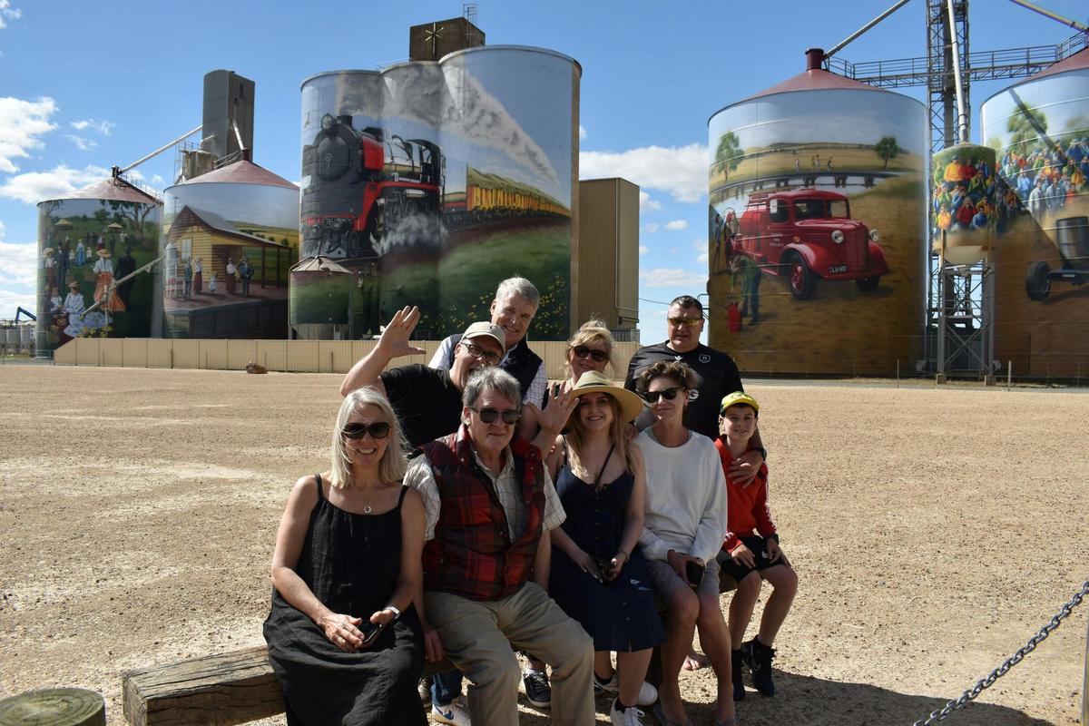 Guests enjoying our secret Silo Art stop