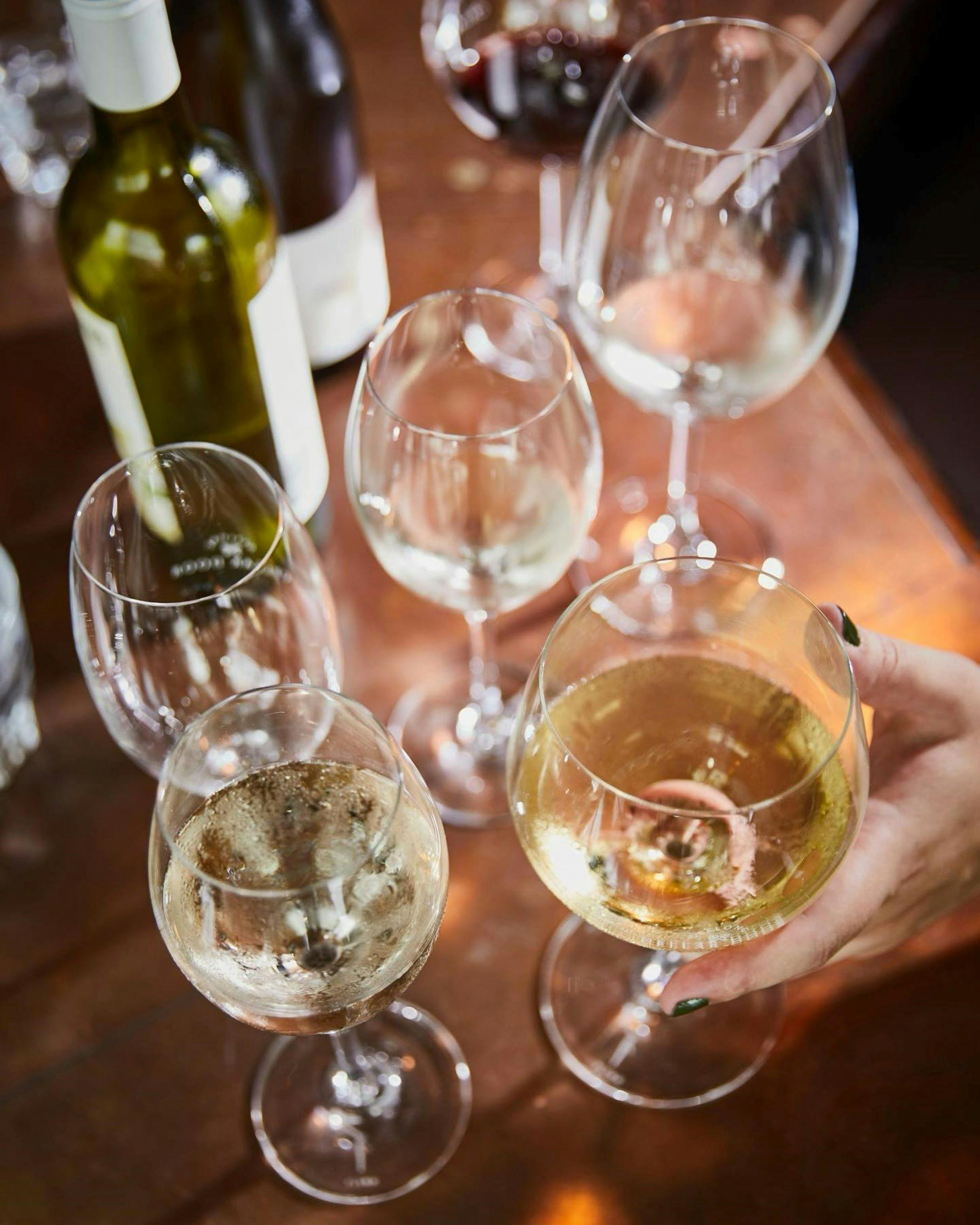 Glassware at Geelong Cellar Door