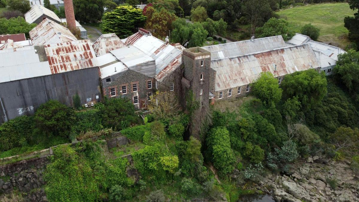 Fyansford Paper Mills Historic Tours  Birds eye  Aerial shot