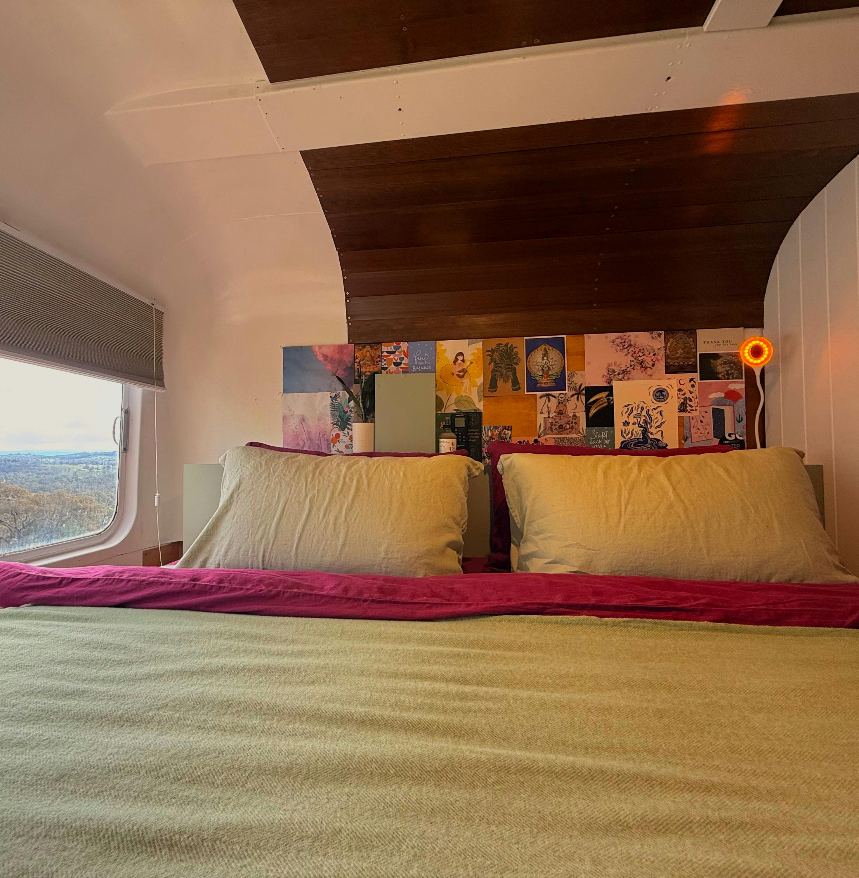 The cosiest king size bed with views