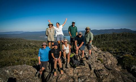 Celebrating at Werdug Lookout