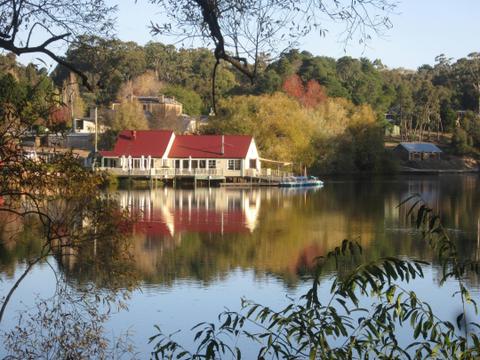 Spa Country of Victoria, Boathouse on Lake Daylesford.