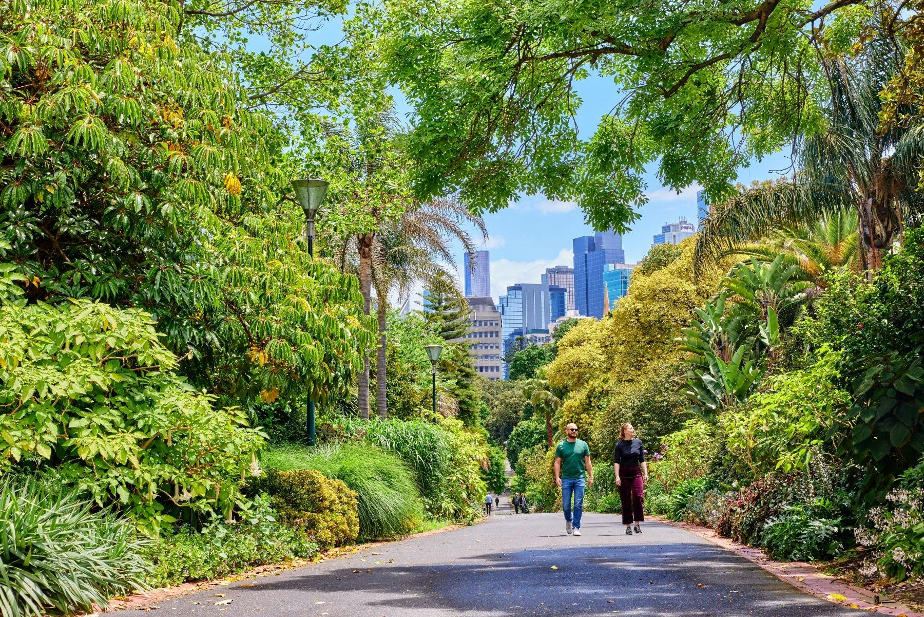 Fitzroy Gardens Heritage Tour - walking along path