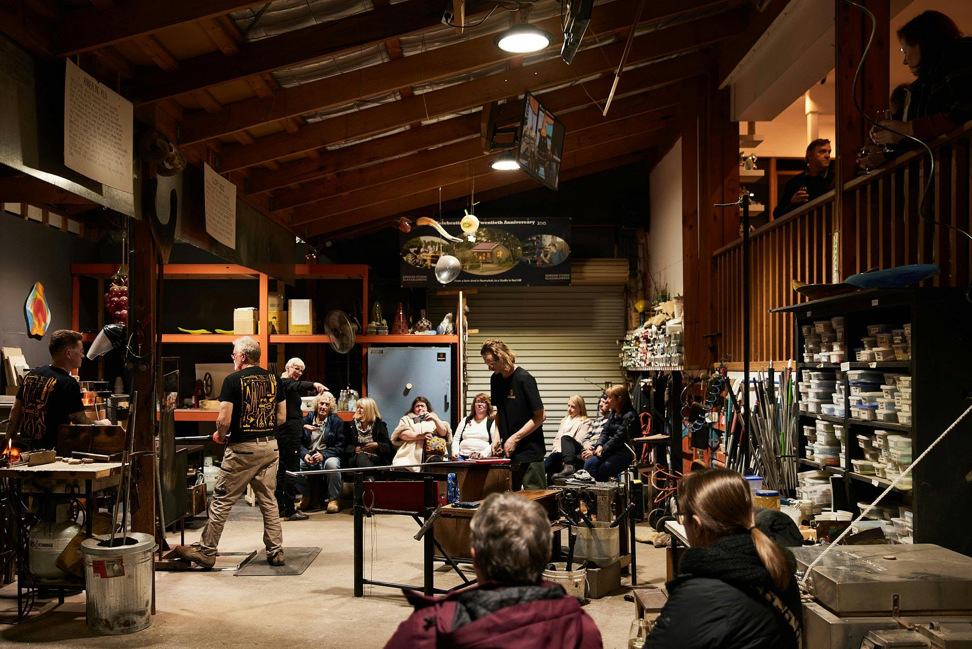 Friday Night with the Glassblowers is a regular event