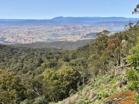 Scenic view from summit of Golden Mountain