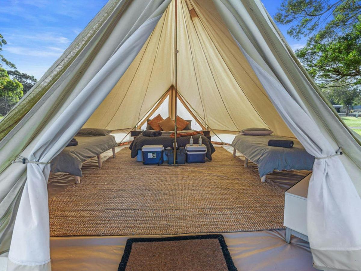Interior of Family Glamping tent