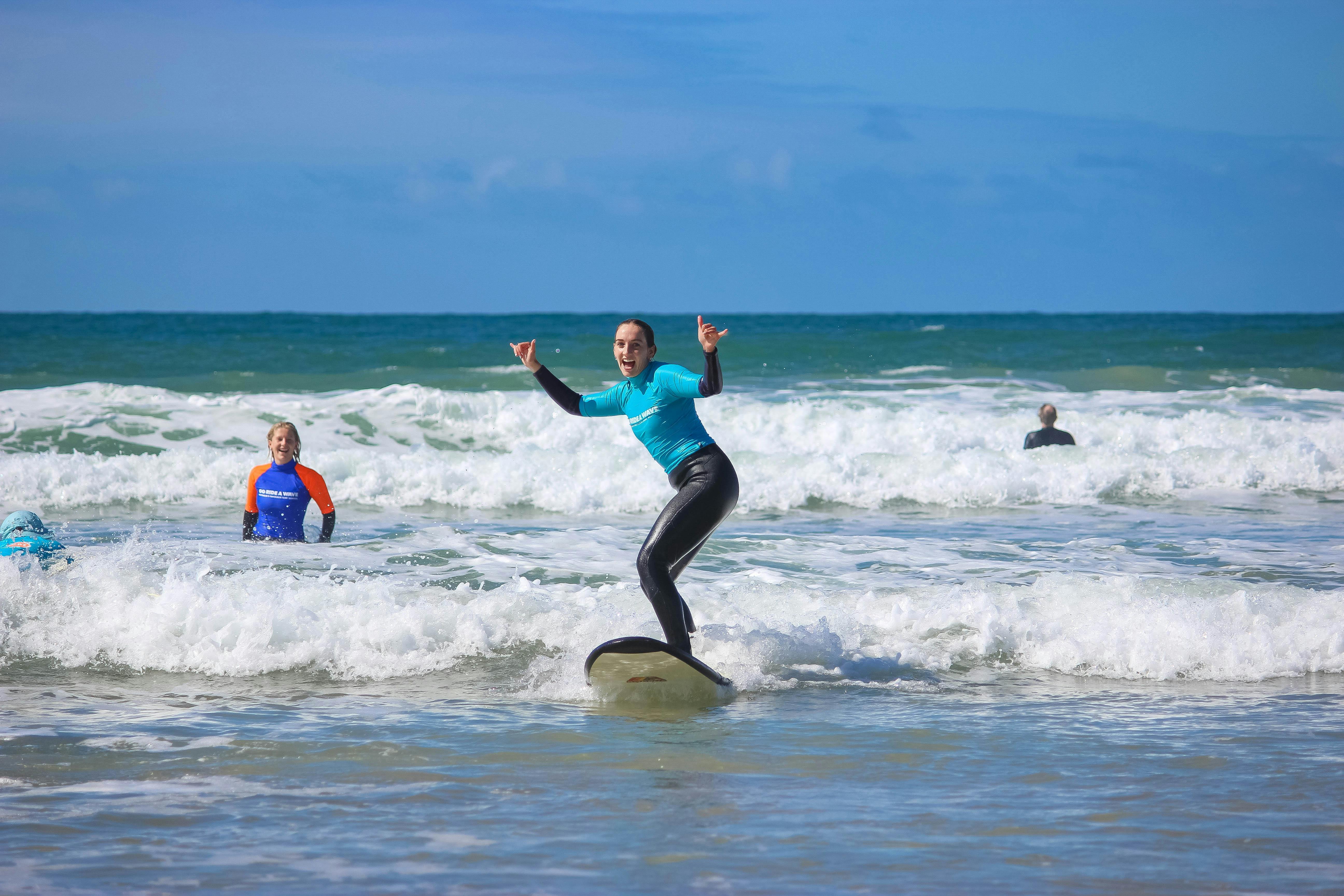 Standing is easy at Go Ride A Wave Torquay
