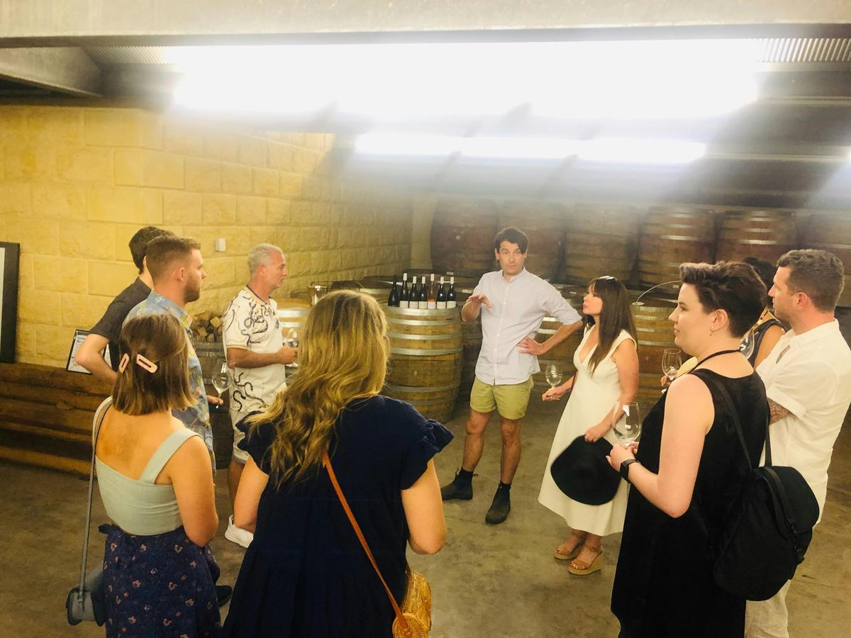 Barrel Room Tasting on Pick of the Bunch Tour