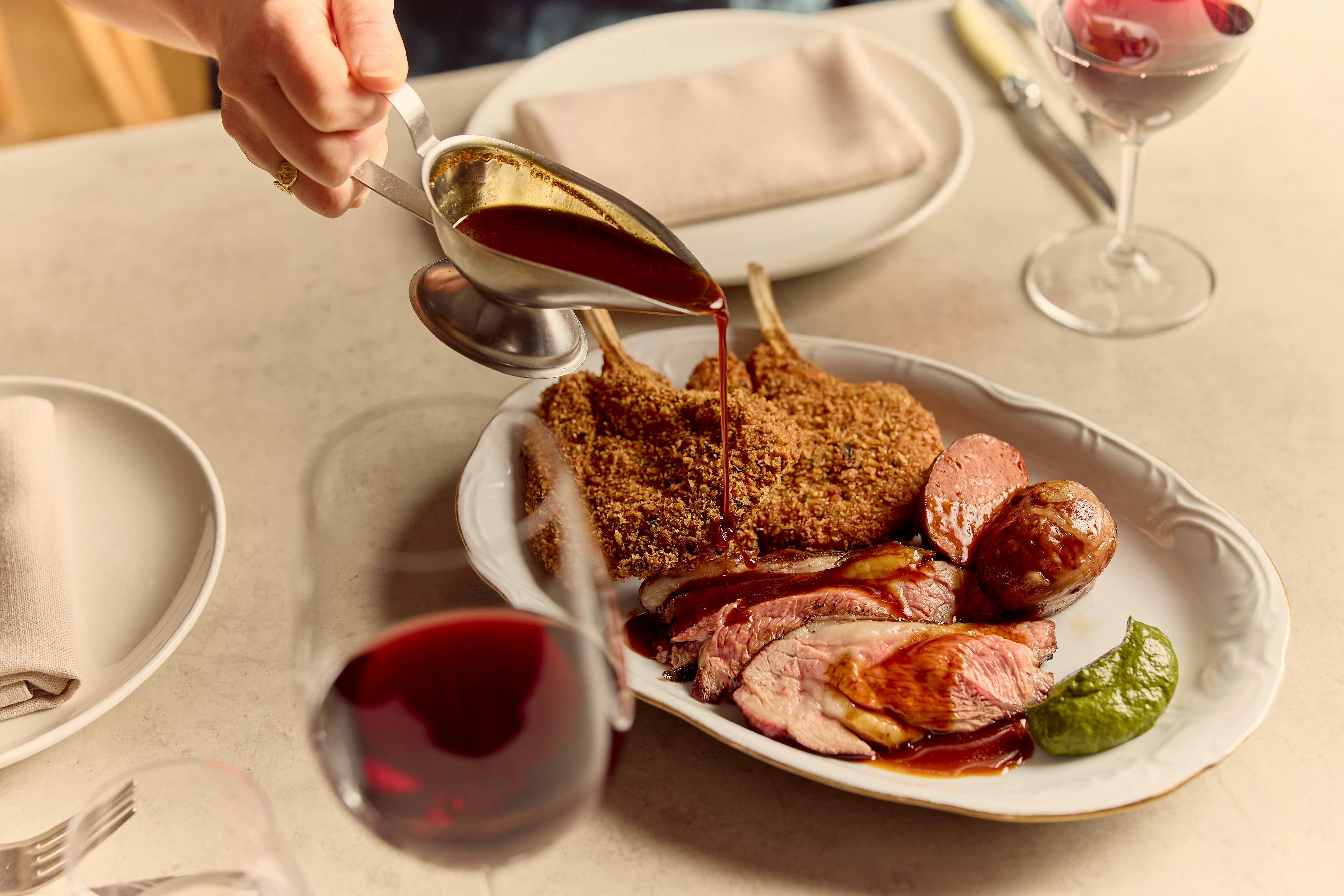 Flinders Island lamb which arrives as a whole beast and broken down until all parts are utilised