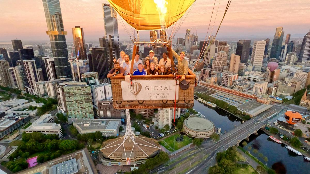 Melbourne in-flight photo