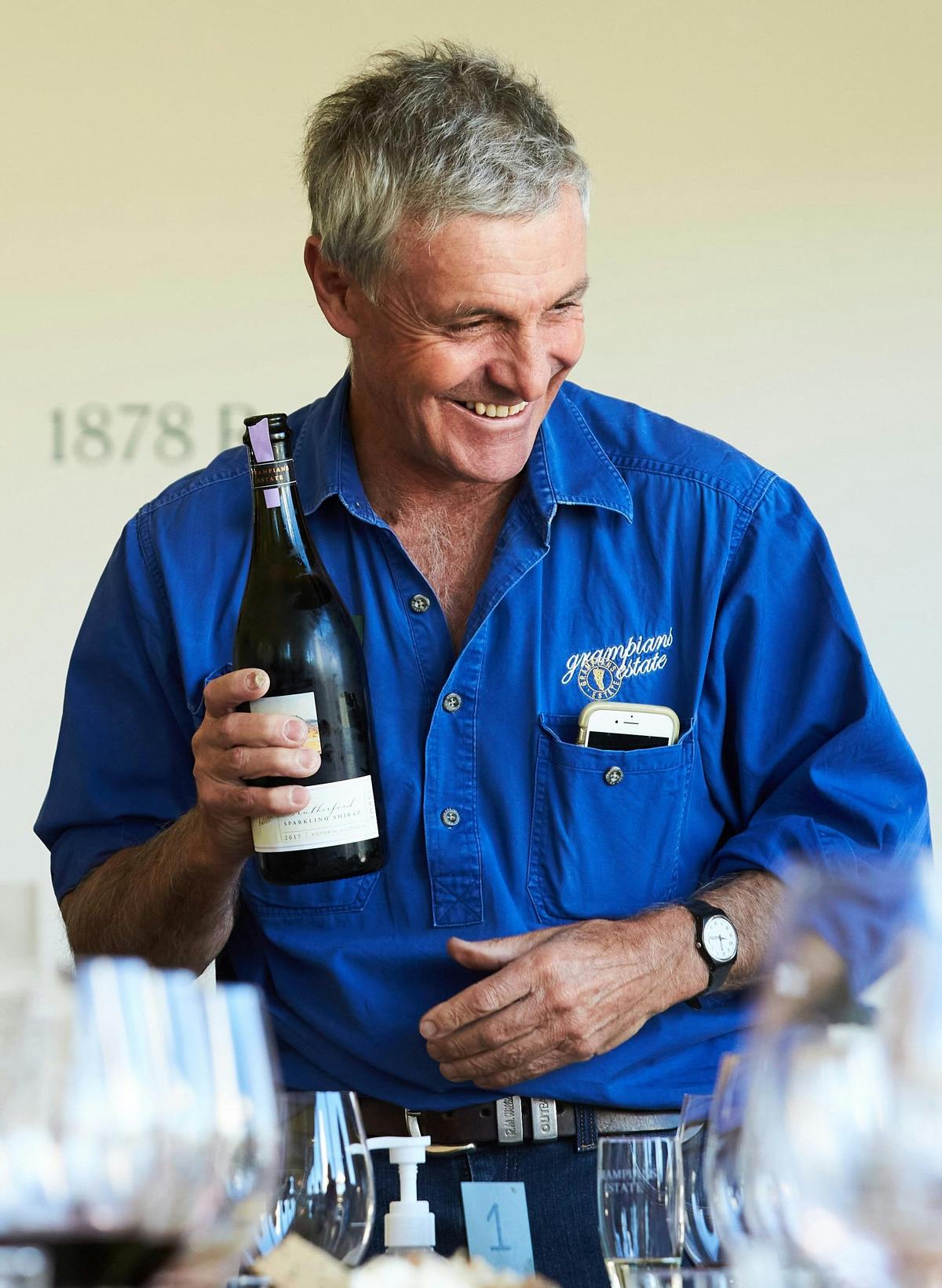Tom doing a tasting