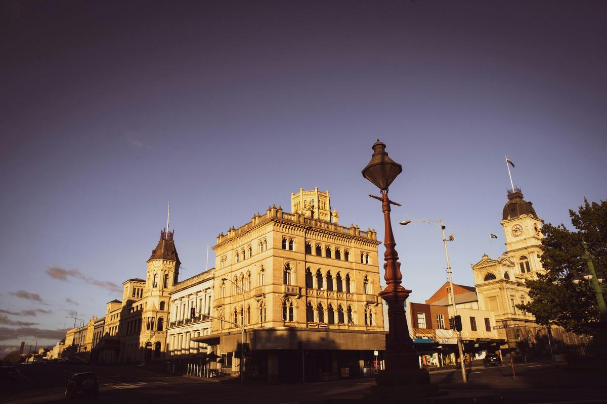 Grand buildings of Lydiard and Sturt Street