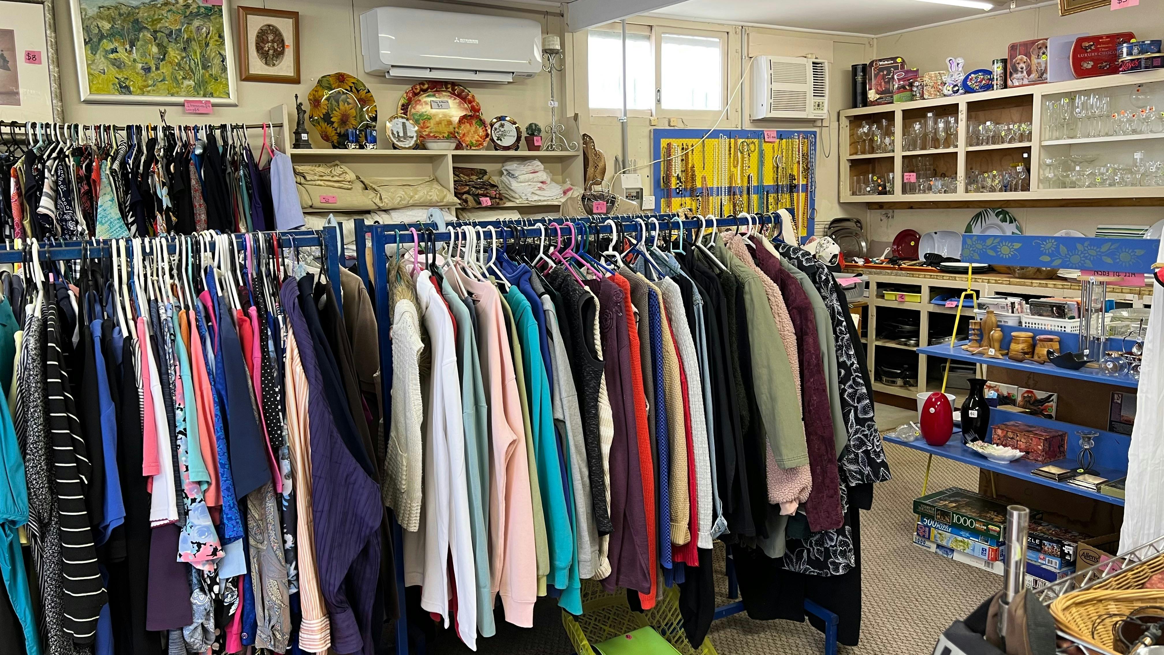 A huge array of clothes in all sizes