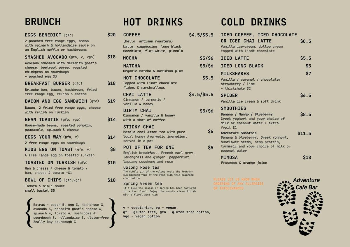 Brunch Menu
