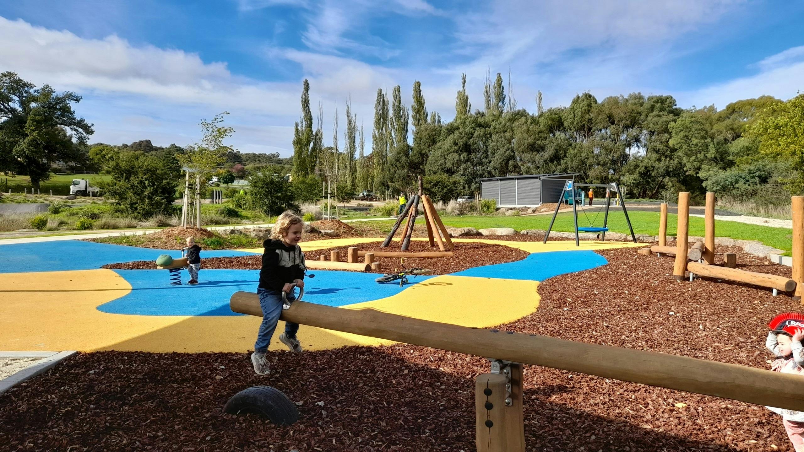 Hammon Park Creswick play space seasaw