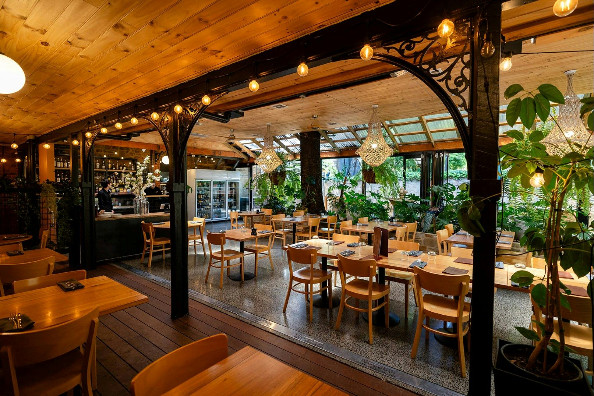 Indoor dining area