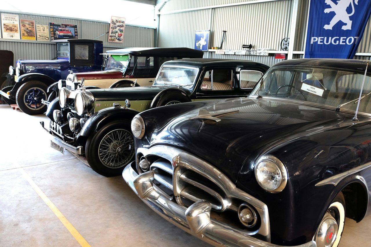 Vintage Cars on Display at Gunnedah Rural Museum