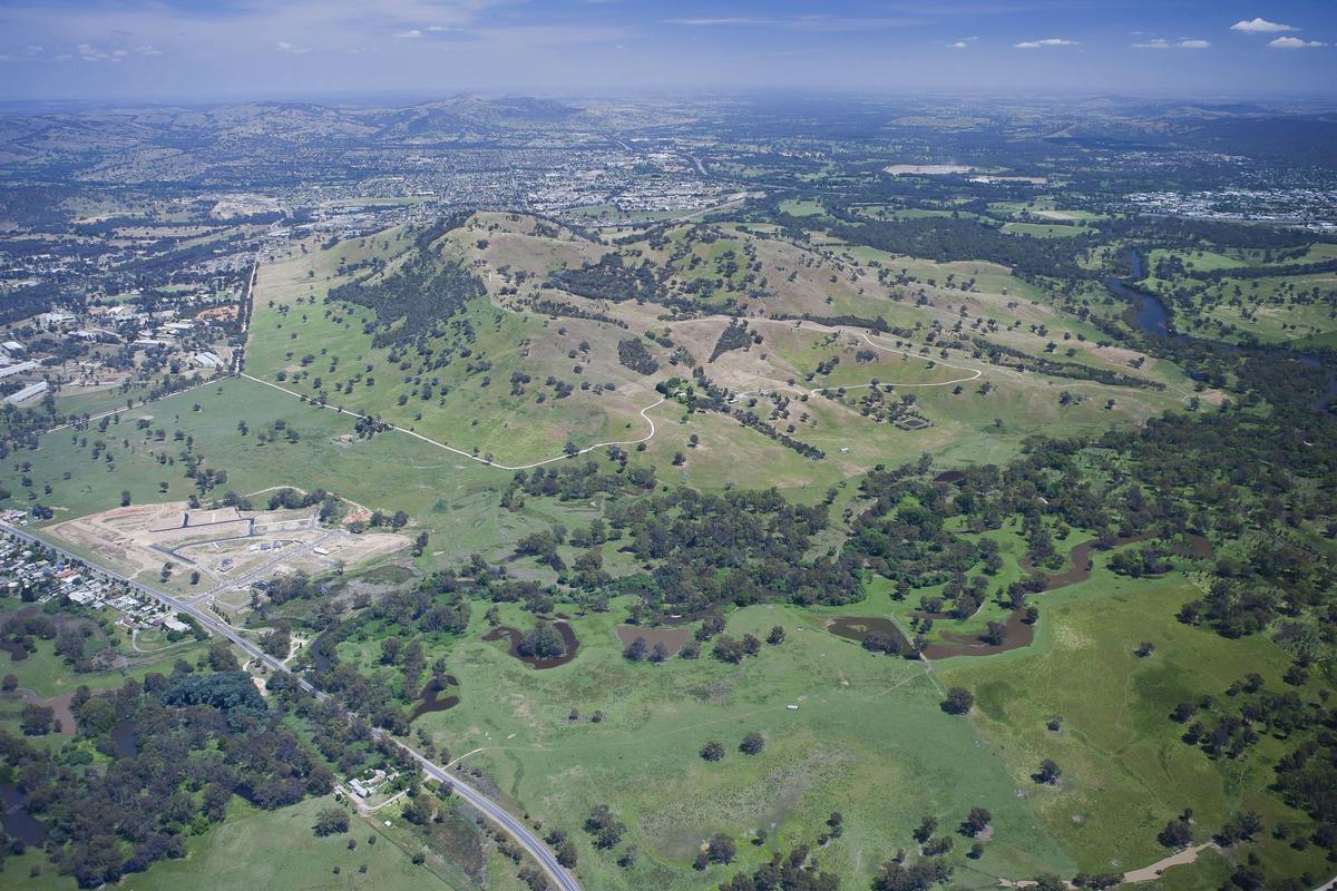 Aerial of Huon Hill