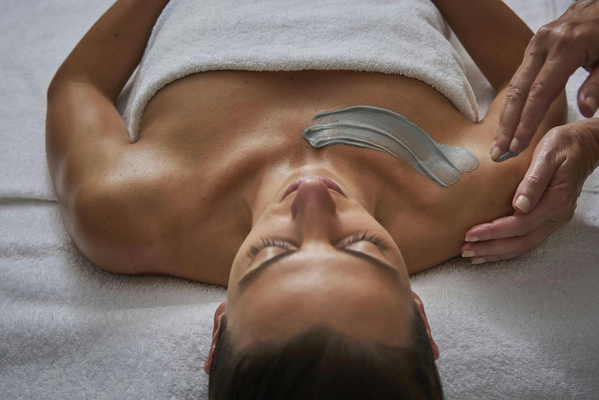 A comfort wrap treatment in the spa