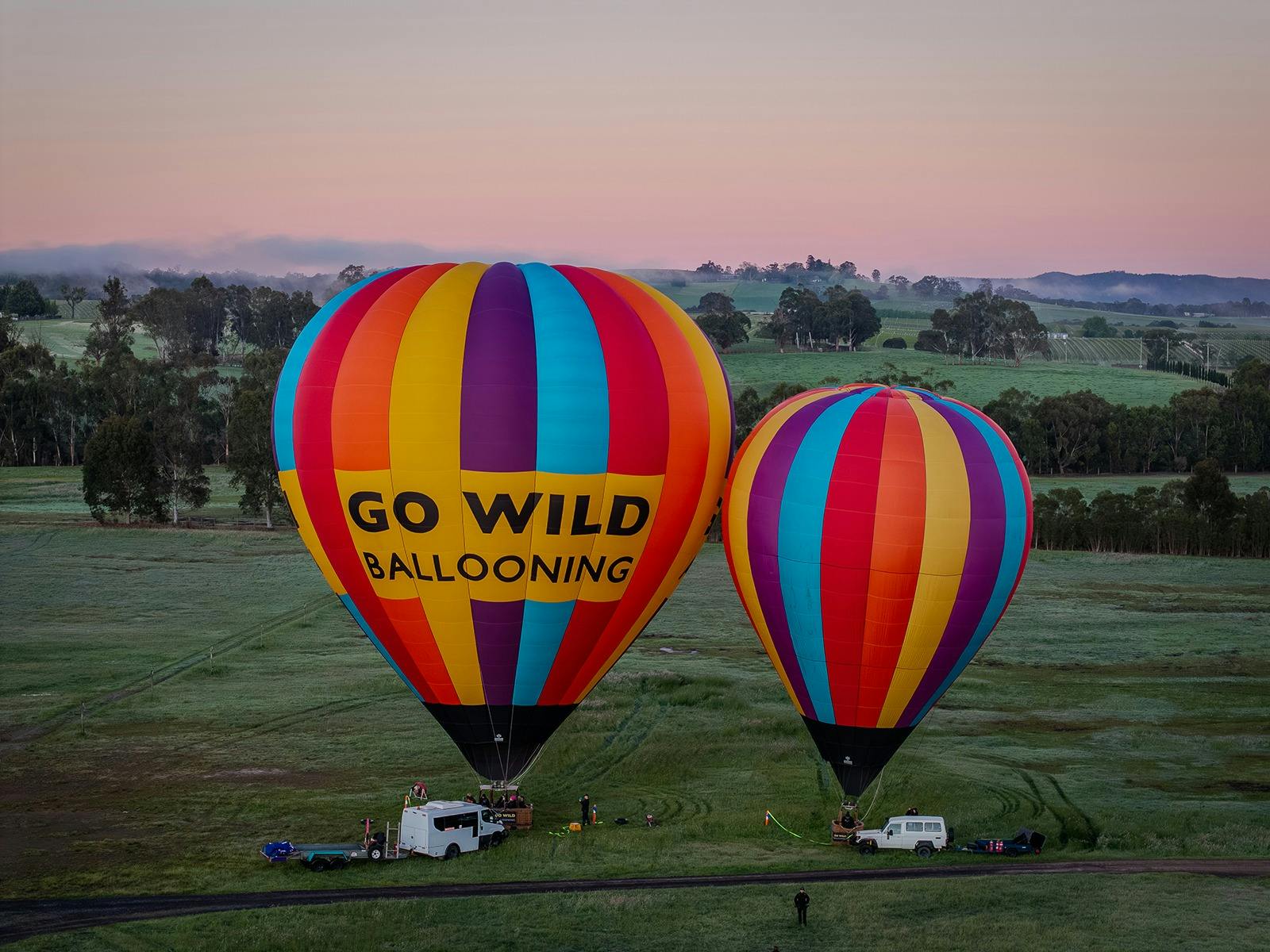 Inflating in Yarra Valley