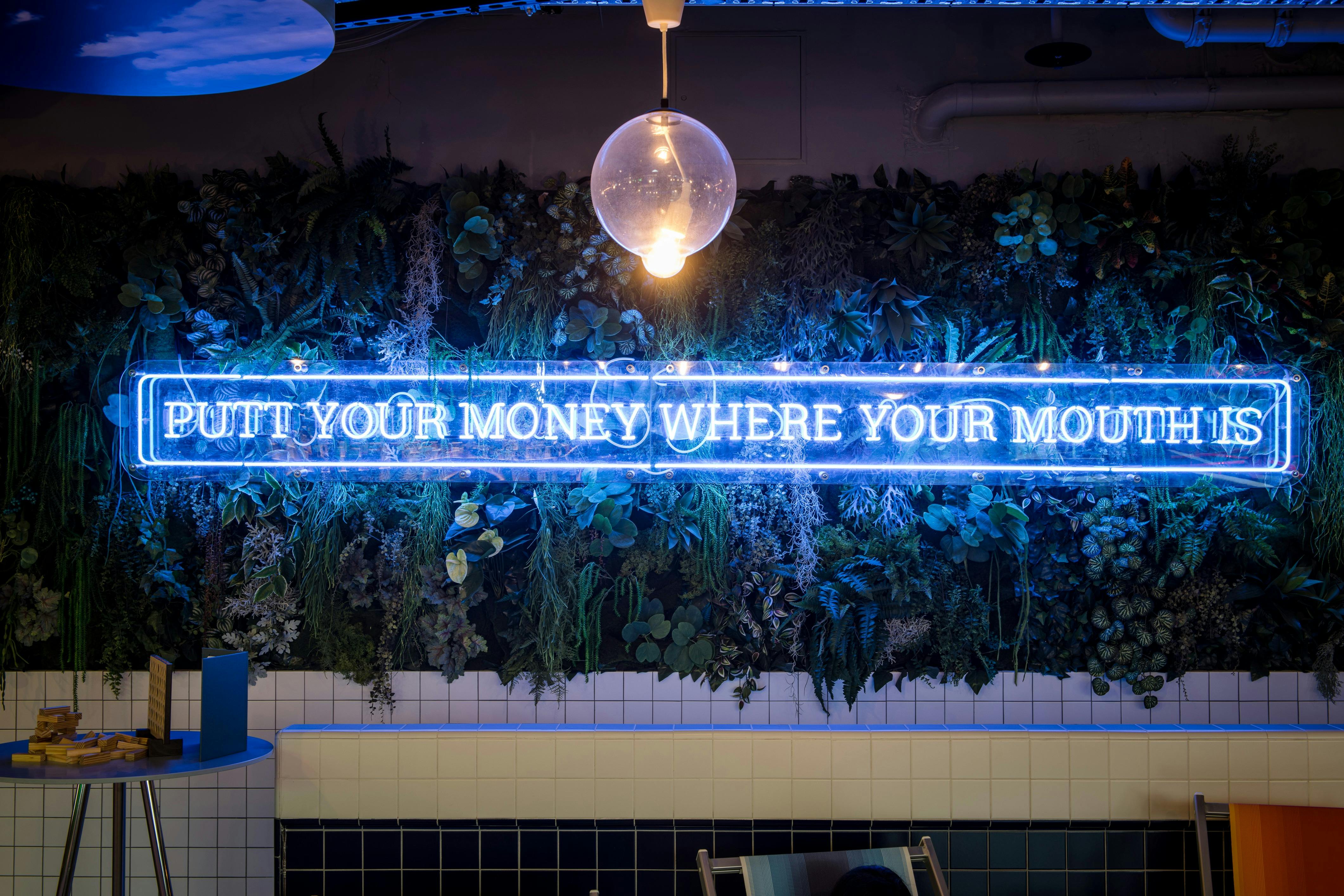 Putt your money where your mouth is