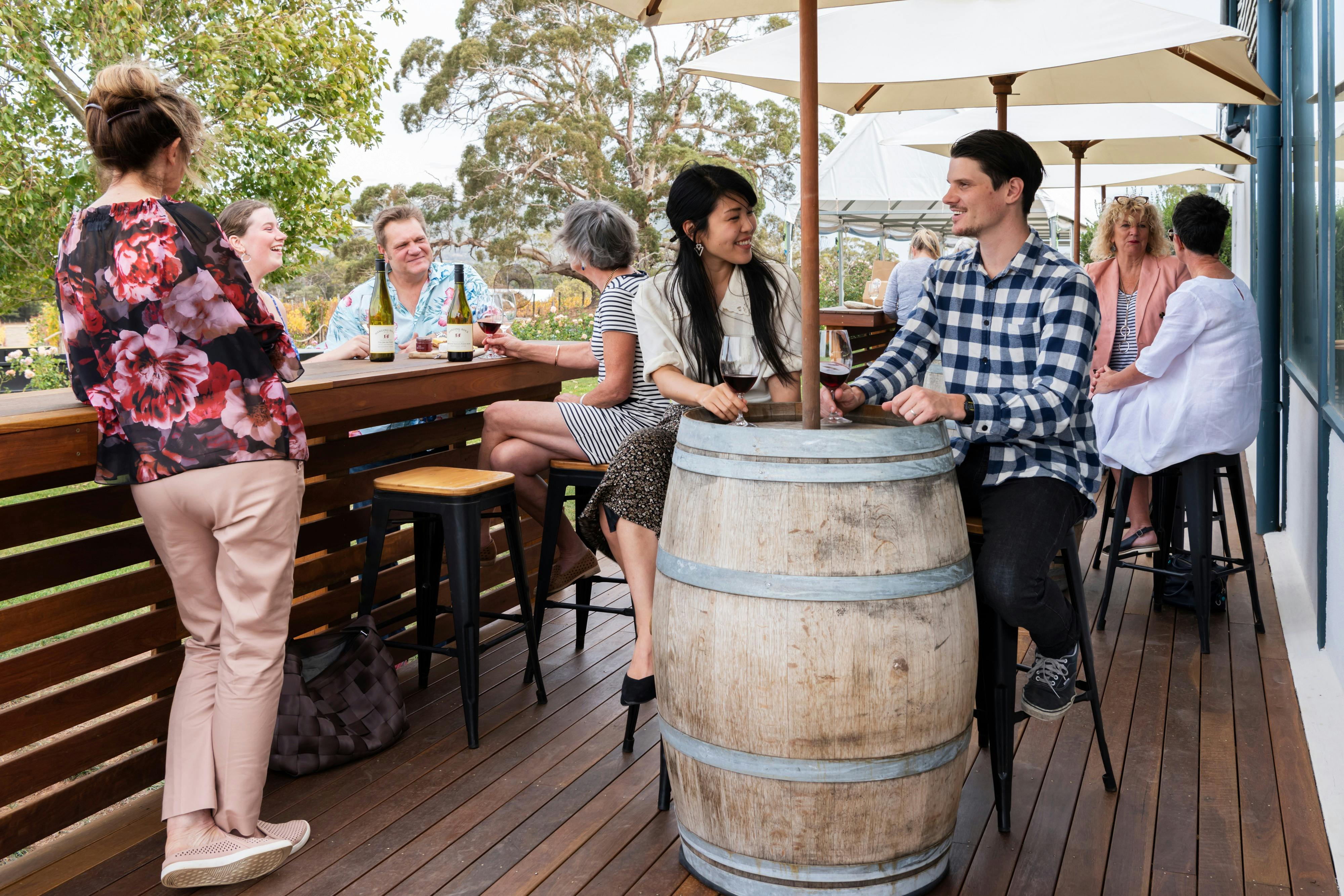 Hanging Rock Winery deck