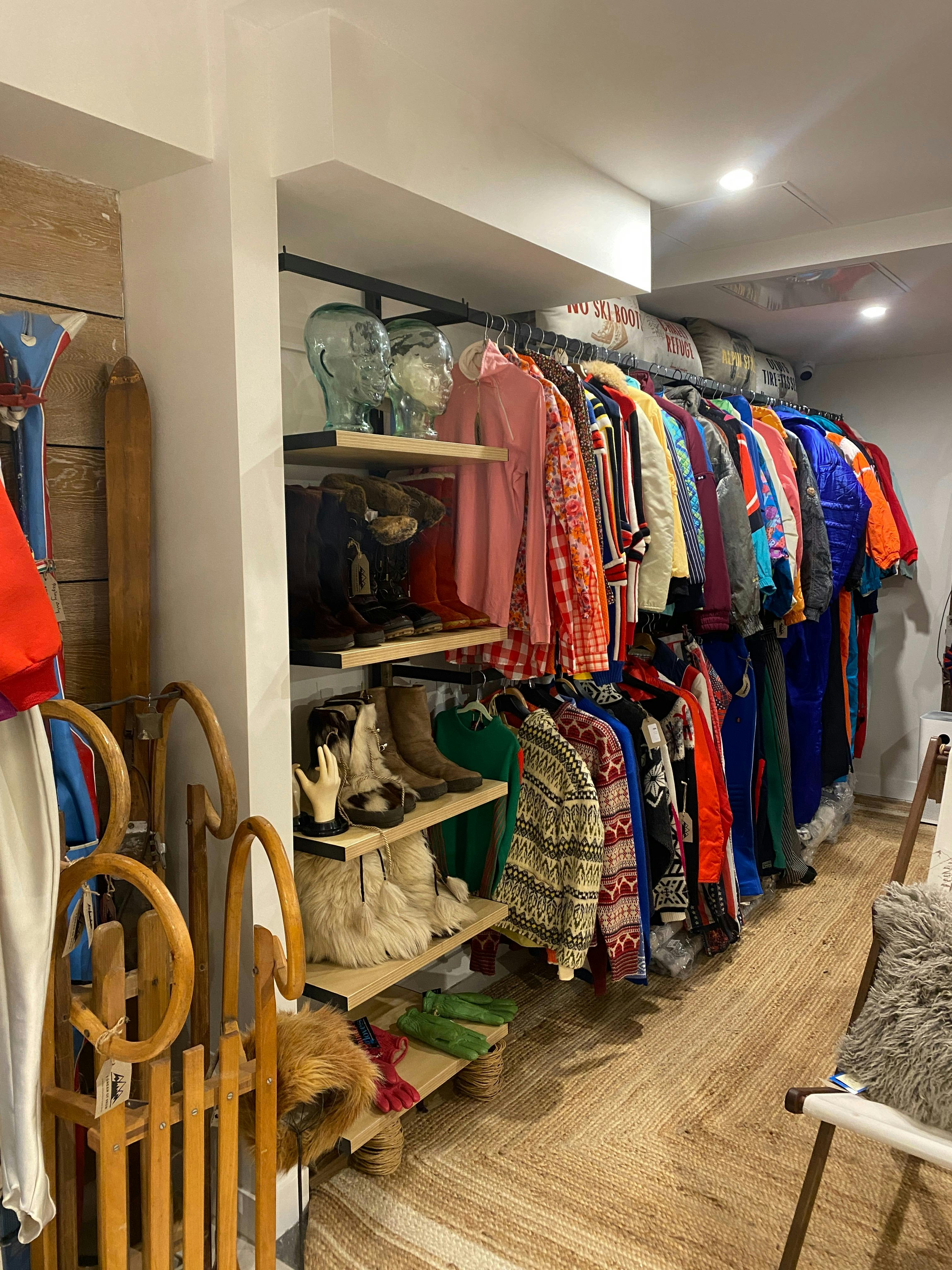 Vintage snow clothing for sale and for rent